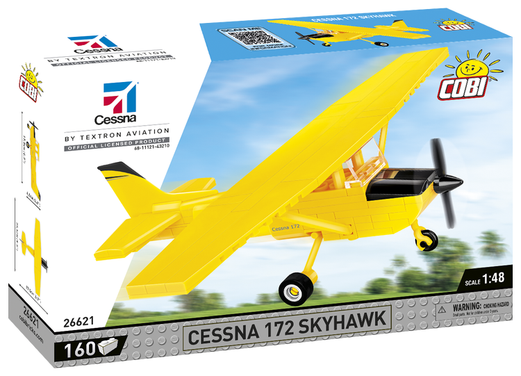 COBI Cessna 172 Skyhawk Aircraft Yellow 160pc