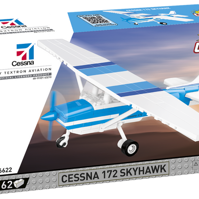 COBI - Construction Blocks, COBI Cessna 172 Skyhawk Aircraft Blue & White 162pc