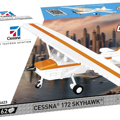 COBI - Construction Blocks, COBI Cessna 172 Skyhawk Aircraft Orange 162pc
