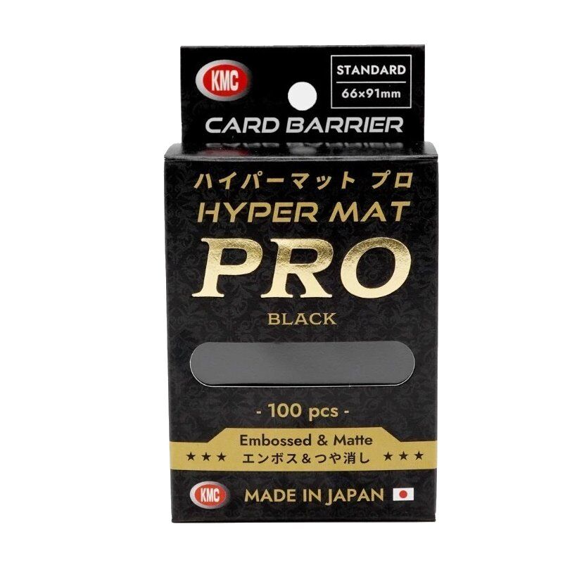 KMC Sleeves: Hyper Mat Pro Black 100ct