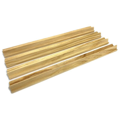 Accessories, Mahjong Rack Pinewood – Set of 4