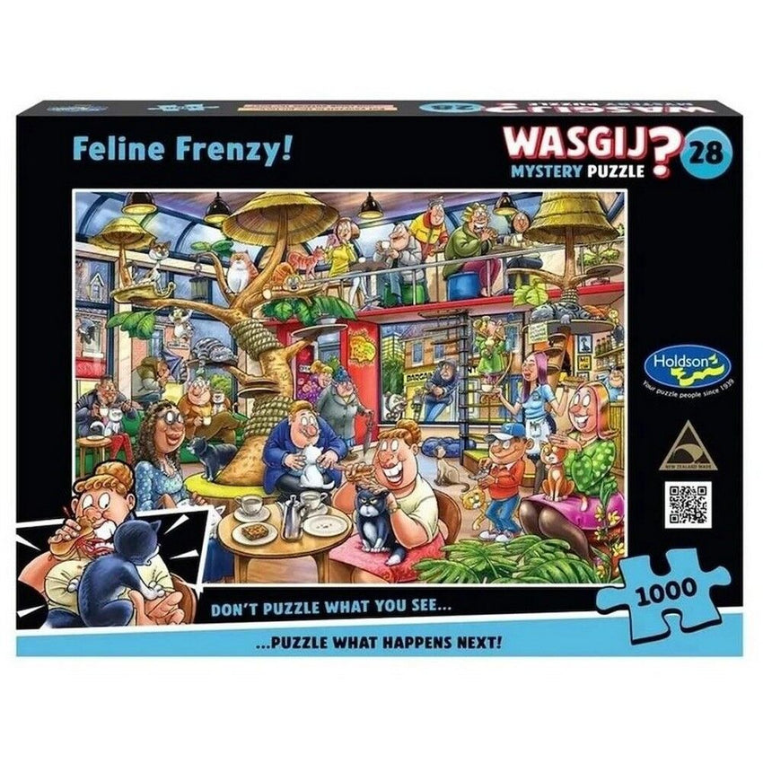 Wasgij Mystery 28: Feline Frenzy! 1000pc Puzzle