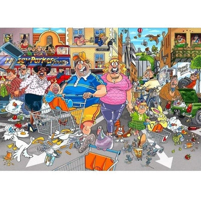 Jigsaw Puzzles, Wasgij Original 46: Middle Aisle Madness! 1000pc Puzzle