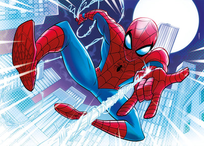 Kid's Jigsaws, Glowing Lights: Marvel Spiderman 104pc Puzzle