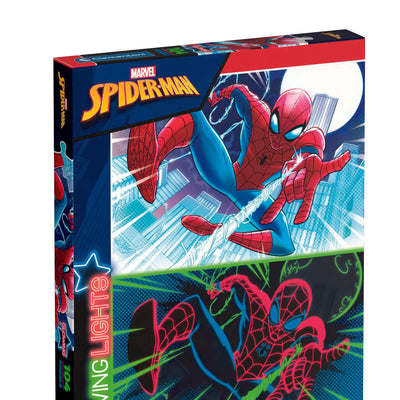Kid's Jigsaws, Glowing Lights: Marvel Spiderman 104pc Puzzle