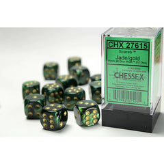 Scarab Jade Gold 16mm D6x12