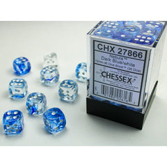 Nebula Dark Blue/White D6 36PK