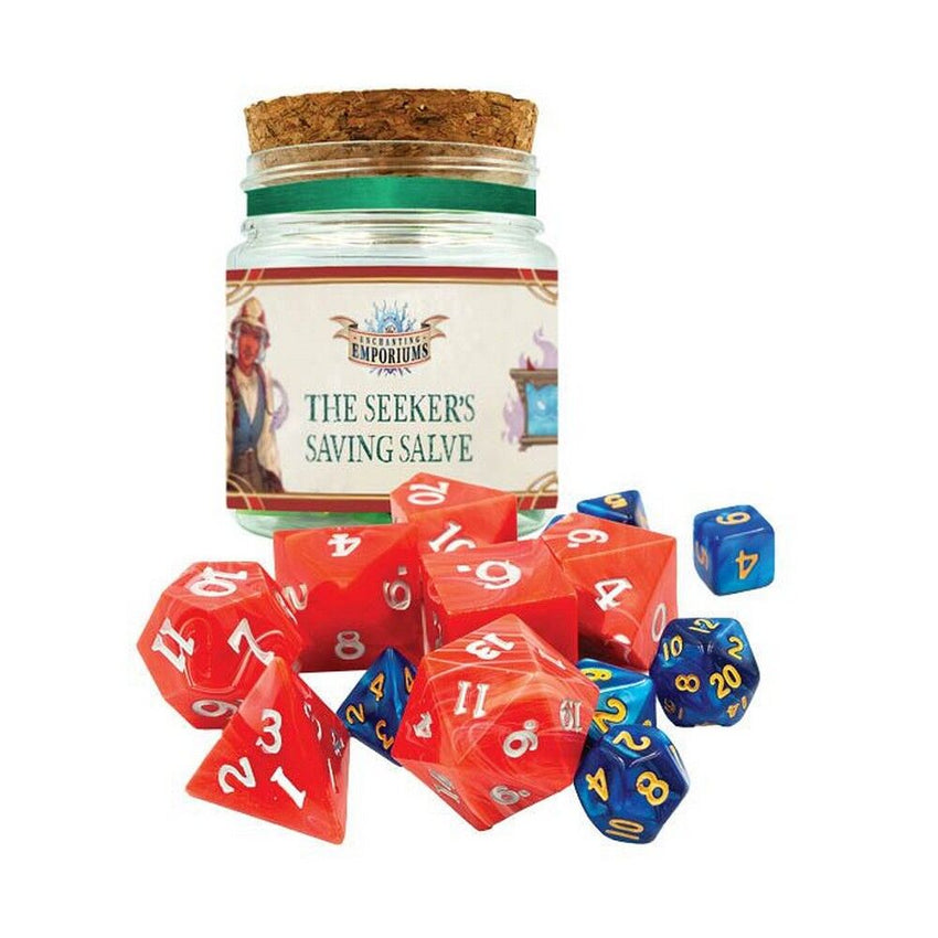 Enchanting Emporiums: Dice Potion – The Seeker's Saving Salve Dice Set