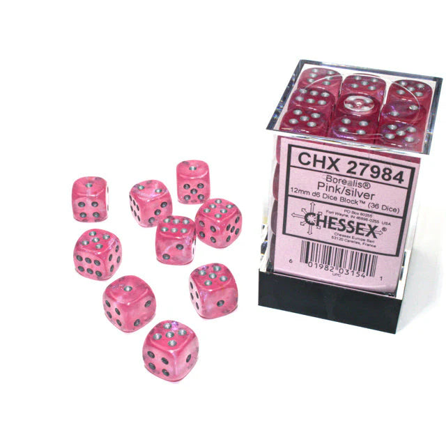 Borealis Pink/Silver D6 36PK