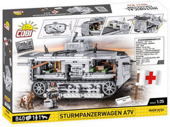 COBI SturmPanzerWagen A7V Tank 840pc