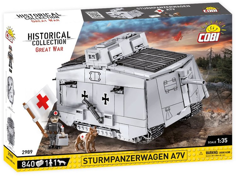 COBI SturmPanzerWagen A7V Tank 840pc