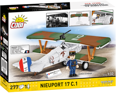 COBI - Construction Blocks, COBI Nieuport 17 C.1 Sesquiplane Fighter 277pc