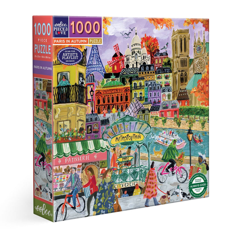 eeBoo: Paris in Autumn 1000pc Puzzle