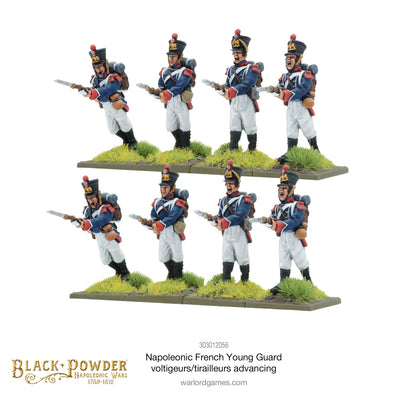 Warlord Games, Black Powder: Napoleonic French Young Guard Voltigeurs/Tirailleurs Advancing