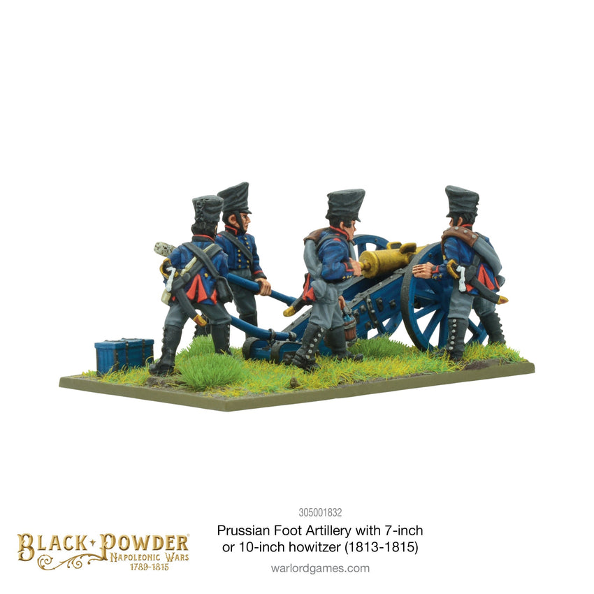 Black Powder: Napoleonic Prussian Foot Artillery with 7 or 10-inch Howitzer 1813-1815