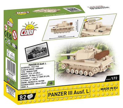 COBI - Construction Blocks, COBI Panzer III Ausf. L Tank 82pc