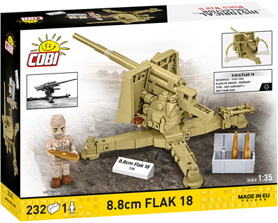COBI - Construction Blocks, COBI 8.8cm FLAK 18 Artillery 232pc
