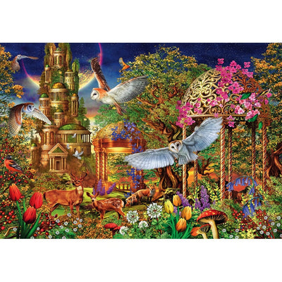 Jigsaw Puzzles, Clementoni: Woodland Fantasy Garden 1500pc Compact Puzzle