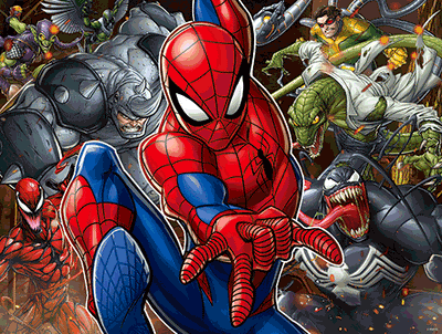Jigsaw Puzzles, Spider-Man 500pc Lenticular Puzzle