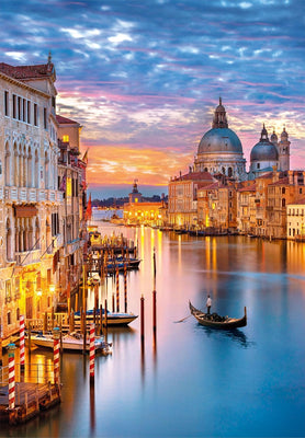 Jigsaw Puzzles, Clementoni: Lighting Venice 500pc Compact Puzzle