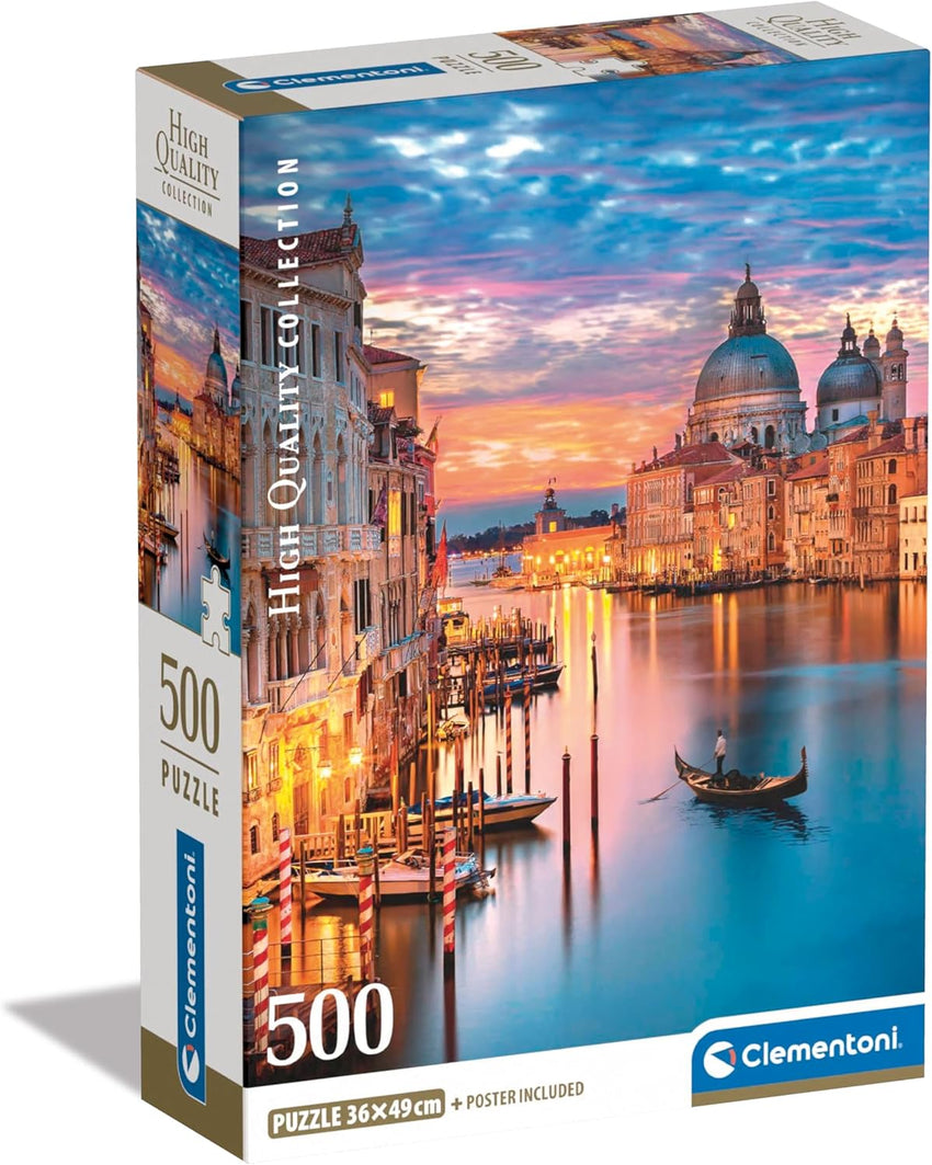 Clementoni: Lighting Venice 500pc Compact Puzzle