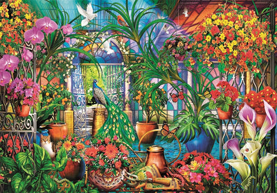 Jigsaw Puzzles, Clementoni: The Greenhouse Caretakers 500pc Compact Puzzle