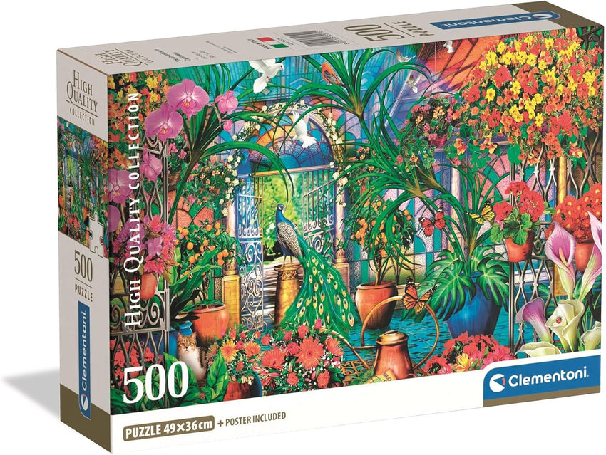 Clementoni: The Greenhouse Caretakers 500pc Compact Puzzle