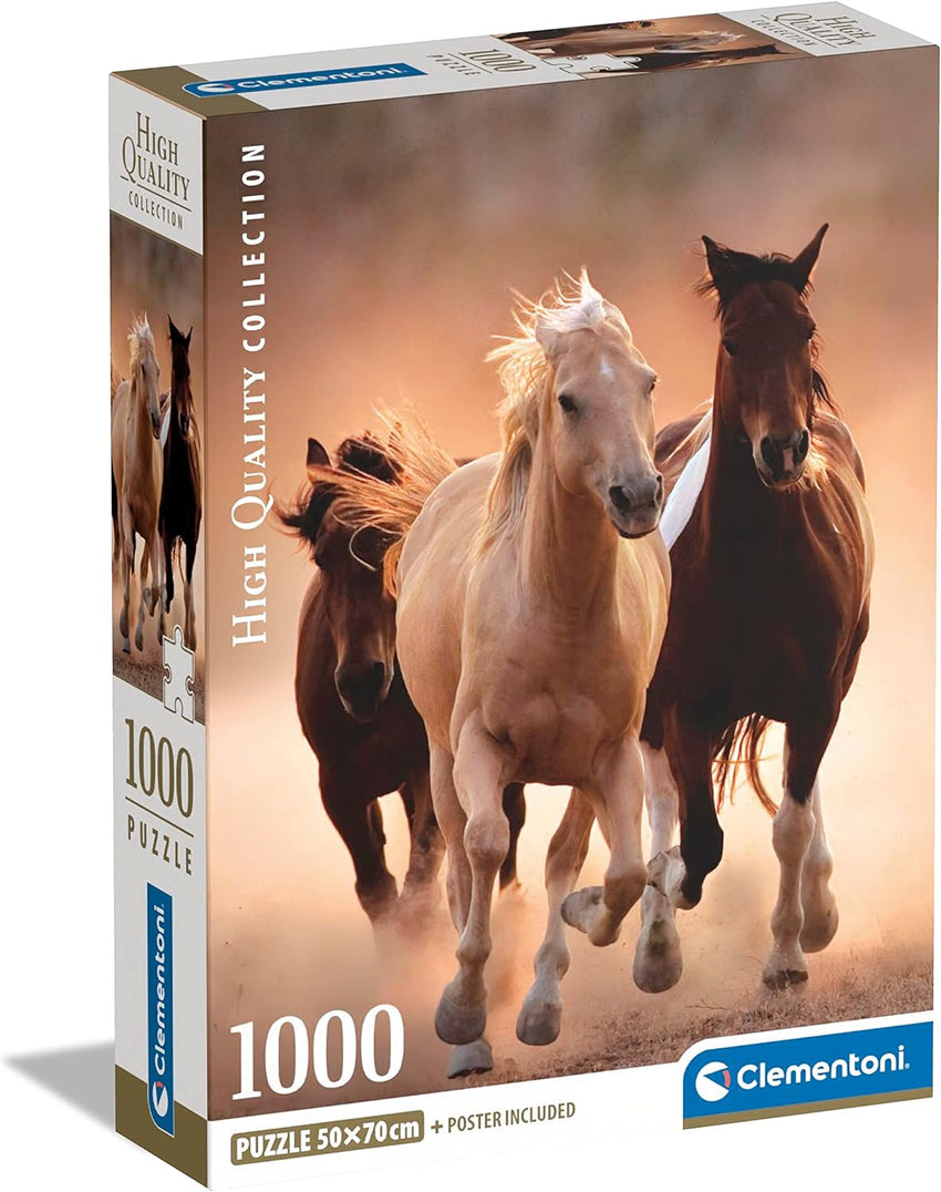 Running Horses 1000pc Compact Puzzle