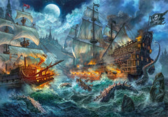 Pirates Battle 1000pc Compact Puzzle