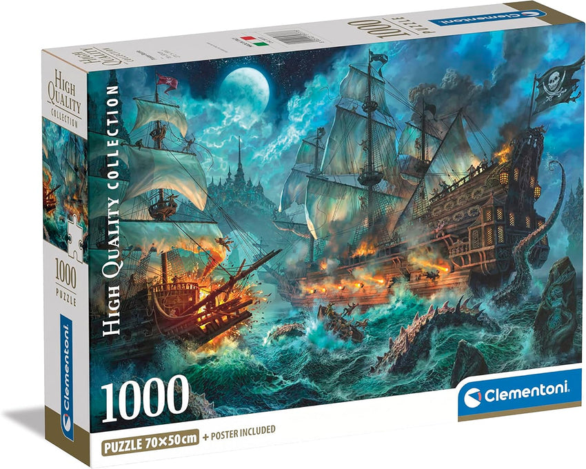 Pirates Battle 1000pc Compact Puzzle