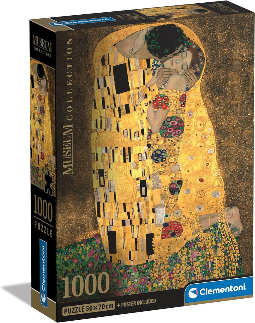 Museum Collection: Bacio/The Kiss by Klimt 1000pc Compact Puzzle