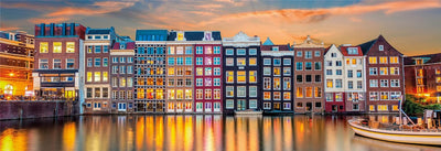 Jigsaw Puzzles, Bright Amsterdam 1000pc Panorama Puzzle