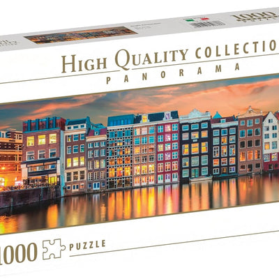 Jigsaw Puzzles, Bright Amsterdam 1000pc Panorama Puzzle