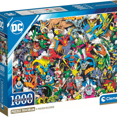 Jigsaw Puzzles, Impossible DC Justice League 1000pc Compact Puzzle