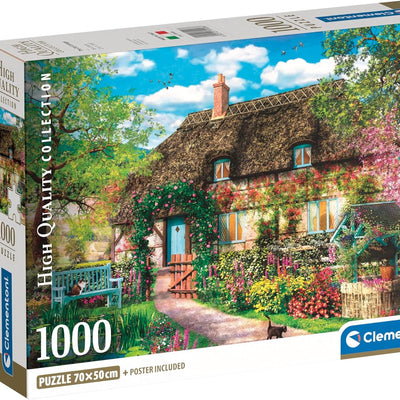 Jigsaw Puzzles, The Old Cottage 1000pc Compact Puzzle