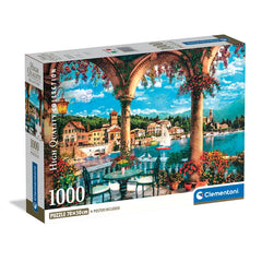 Clementoni: Balcony View of Lake Como 1000pc Compact Puzzle