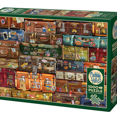 Jigsaw Puzzles, Cobble Hill: Luggage 1000pc Compact Puzzle