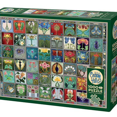 Jigsaw Puzzles, Cobble Hill: Art Nouveau Tiles 1000pc Puzzle