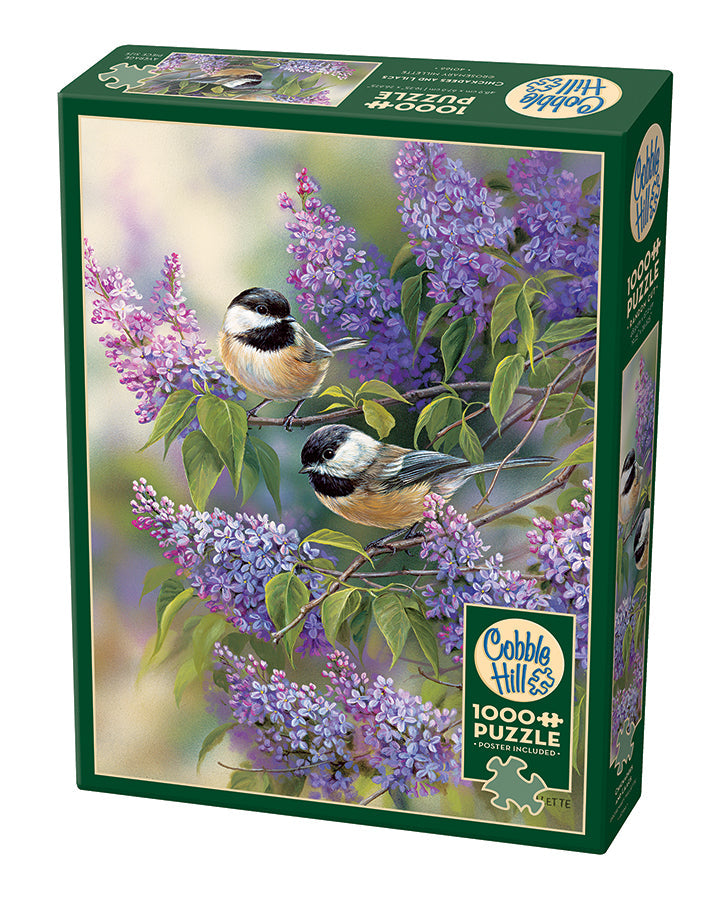Cobble Hill: Chickadees and Lilacs 1000pc Puzzle