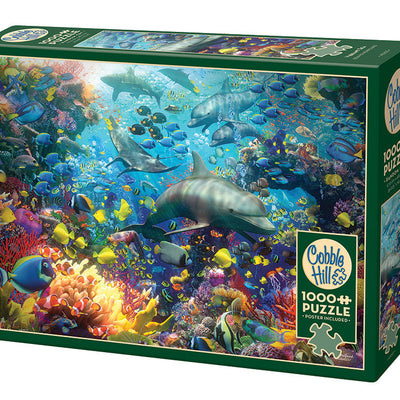 Jigsaw Puzzles, Cobble Hill: Vibrant Sea 1000pc Puzzle