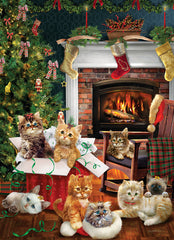 Cobble Hill: Christmas Kittens 1000pc Compact Puzzle