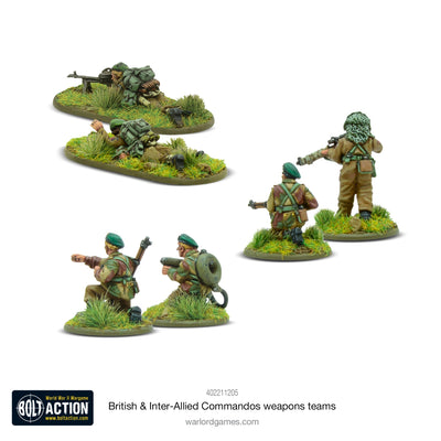Warlord Games, British & Inter-Allied Commandos Weapons Teams