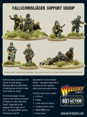 Miniatures, Bolt Action: Fallschirmjager Support Group