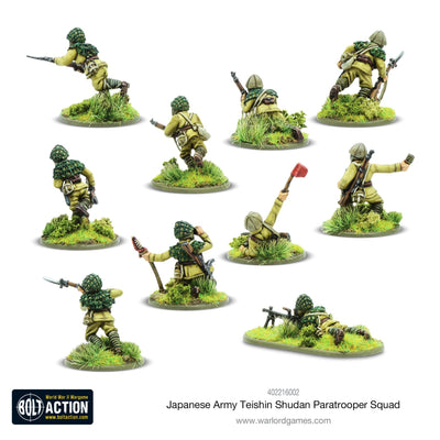 Miniatures, Bolt Action: Japanese Teishin Shudan Paratrooper Squad