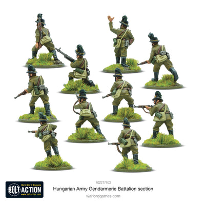 Miniatures, Bolt Action: Hungarian Army Gendarmerie Battalion Section