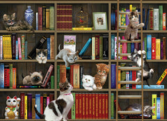 Cobble Hill: Kitty Librarians 1000pc Compact Puzzle