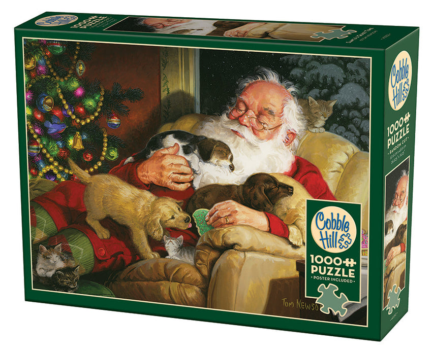 Cobble Hill: Santa's Quiet Time 1000pc Compact Puzzle