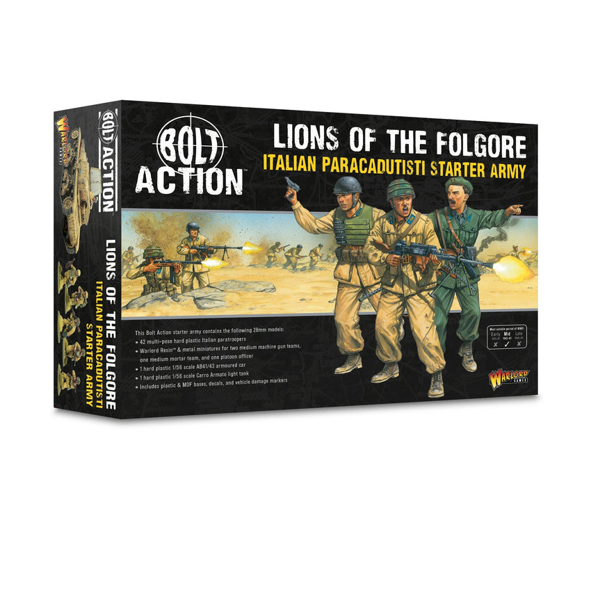 Bolt Action: Lions of the Folgore - Italian Paracadutisti Starter Army