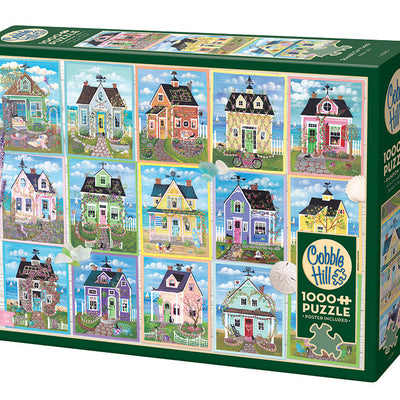 Jigsaw Puzzles, Cobble Hill: Seaside Cottages 1000pc Compact Puzzle