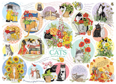 Cobble Hill: Cat Thoughts 1000pc Compact Puzzle
